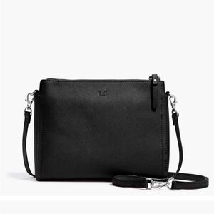 Like NEW💫 Lo & Sons “Pearl” Crossbody Convertible, Saffiano Leather, Black